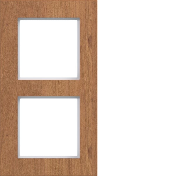 HAGER - HAGER A.8 Rahmen 2-fach senkrecht Eichenholz natural wood