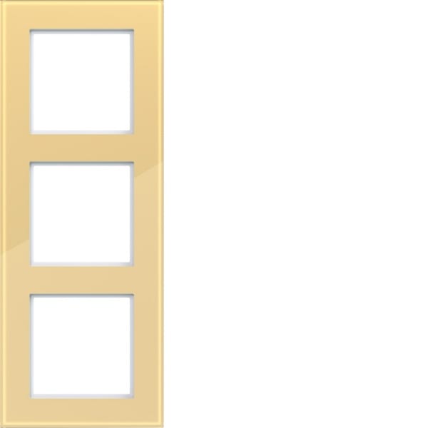HAGER - HAGER A.8 Rahmen 3-fach Hochglanzglas gilded glass