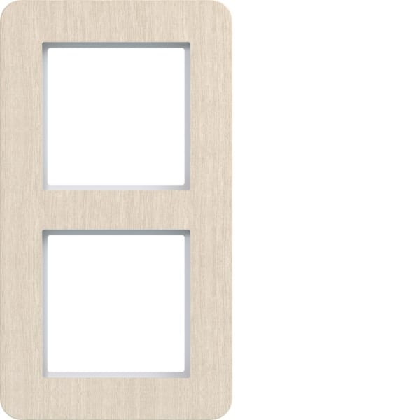 HAGER - HAGER C.8 Rahmen 2-fach senkrecht Koto-Holz drift wood
