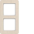 HAGER - HAGER C.8 Rahmen 2-fach senkrecht Koto-Holz drift wood