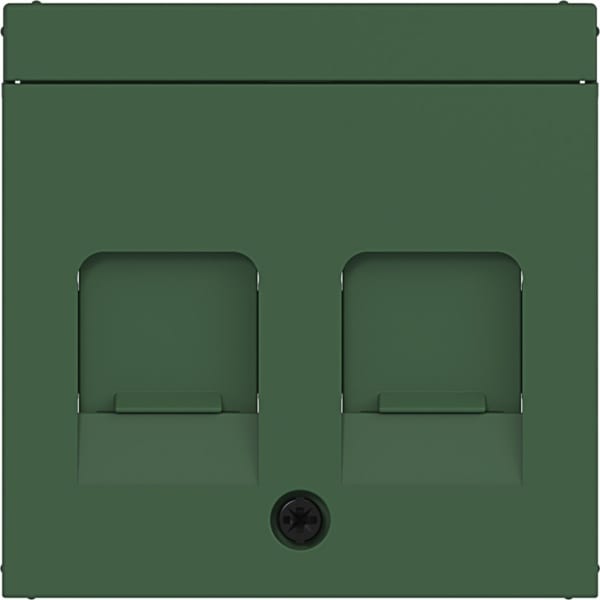 HAGER - HAGER A.x/C.x Zstk.m. Staubschutzschi. 2f für KeyStone, BSF, forest matt
