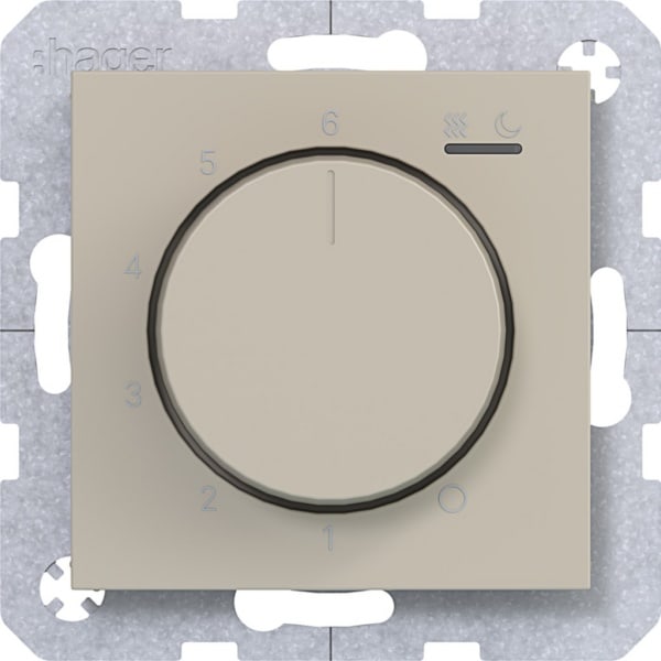 HAGER - HAGER A.x/C.x Temp.regler 230V/16A Heizen, sand matt