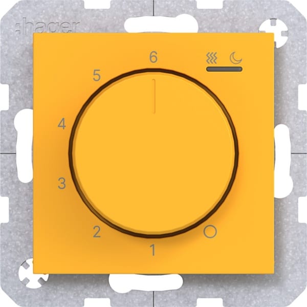 HAGER - HAGER A.x/C.x Temp.regler 230V/15W Heizen/Kühlen, saffron matt