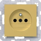 HAGER - HAGER A.x/C.x SSD mit Schutzkontaktstift gold metallisch