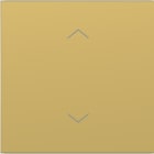 HAGER - HAGER A.x/C.x Wippe 1-fach mit Aufdruck Symbol Pfeile, gold metallisch