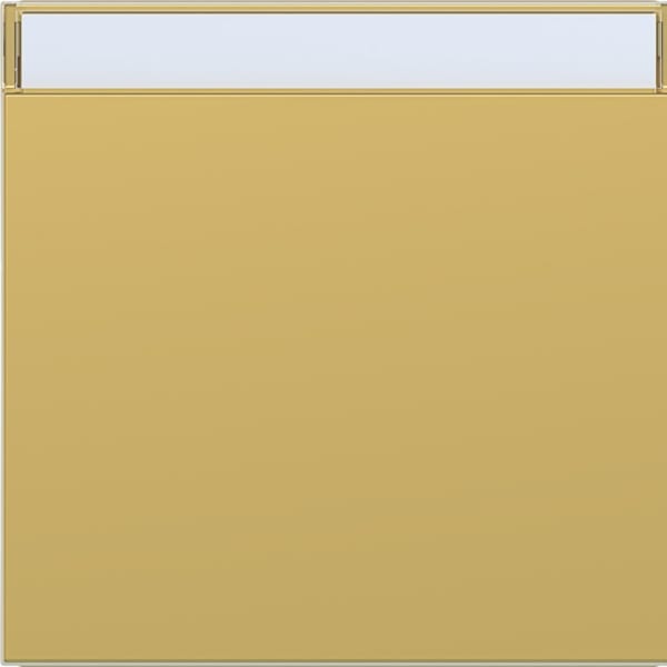 HAGER - HAGER A.x/C.x Wippe 1fach mit Beschr.feld, gold metallisch
