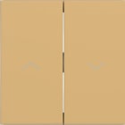 HAGER - HAGER A.x/C.x Wippe 2-fach mit Aufdruck Symbol Pfeile, hazel matt
