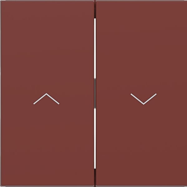 HAGER - HAGER A.x/C.x Wippe 2-fach mit Aufdruck Symbol Pfeile,carmin halbglänzend