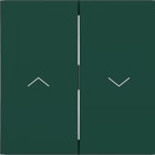 HAGER - HAGER A.x/C.x Wippe 2-fach mit Aufdruck Symbol Pfeile, jade halbglänzend
