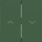 HAGER - HAGER A.x/C.x Wippe 2-fach mit Aufdruck Symbol Pfeile, forest matt