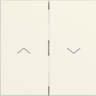 HAGER - HAGER A.x/C.x Wippe 2-fach mit Aufdruck Symbol Pfeile, shell matt