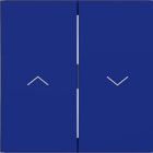 HAGER - HAGER A.x/C.x Wippe 2-fach mit Aufdruck Symbol Pfeile, cobalt matt
