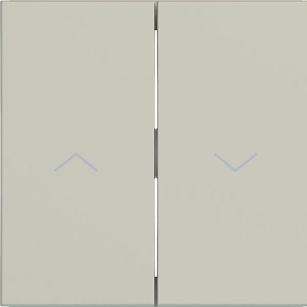 HAGER - HAGER A.x/C.x Wippe 2-fach mit Aufdruck Symbol Pfeile, pebble matt
