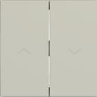 HAGER - HAGER A.x/C.x Wippe 2-fach mit Aufdruck Symbol Pfeile, pebble matt