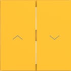HAGER - HAGER A.x/C.x Wippe 2-fach mit Aufdruck Symbol Pfeile, saffron matt