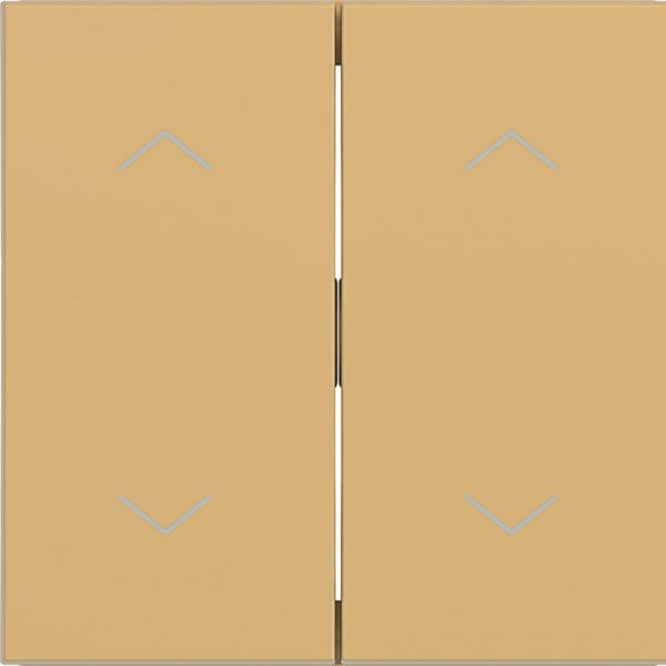 HAGER - HAGER A.x/C.x Wippe 2-fach mit Aufdruck Symbol Pfeile, hazel matt