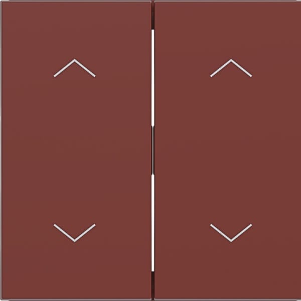 HAGER - HAGER A.x/C.x Wippe 2-fach mit Aufdruck Symbol Pfeile,carmin halbglänzend