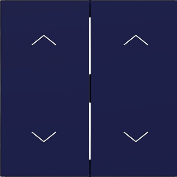 HAGER - HAGER A.x/C.x Wippe 2-fach mit Aufdruck Symbol Pfeile, ocean halbglänzend