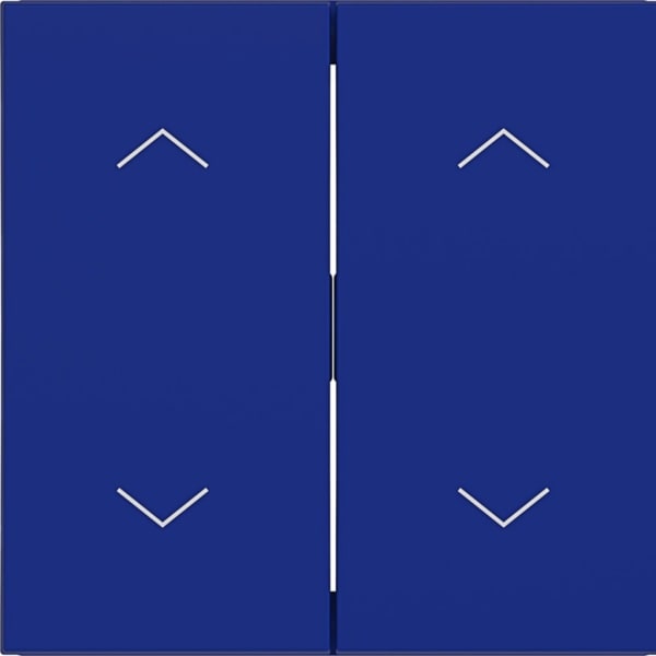 HAGER - HAGER A.x/C.x Wippe 2-fach mit Aufdruck Symbol Pfeile, cobalt matt