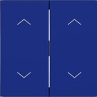 HAGER - HAGER A.x/C.x Wippe 2-fach mit Aufdruck Symbol Pfeile, cobalt matt