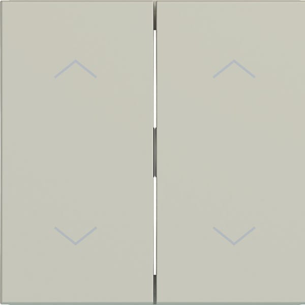 HAGER - HAGER A.x/C.x Wippe 2-fach mit Aufdruck Symbol Pfeile, pebble matt
