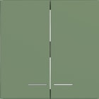 HAGER - HAGER A.x/C.x Wippe 2fach klare Linse aloe matt