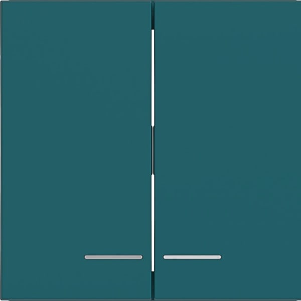 HAGER - HAGER A.x/C.x Wippe 2fach klare Linse azure matt