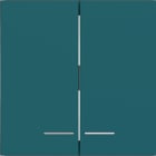 HAGER - HAGER A.x/C.x Wippe 2fach klare Linse azure matt