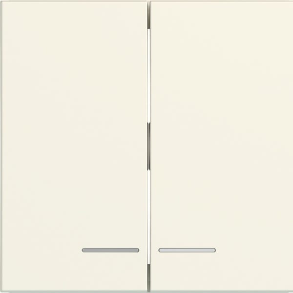 HAGER - HAGER A.x/C.x Wippe 2fach klare Linse shell matt