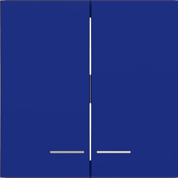 HAGER - HAGER A.x/C.x Wippe 2fach klare Linse cobalt matt