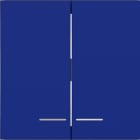 HAGER - HAGER A.x/C.x Wippe 2fach klare Linse cobalt matt