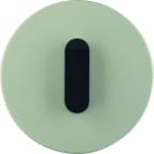 HAGER - HAGER R.classic Abdeckplatte für Drehschalter & Taster Edelstahl/schwarz