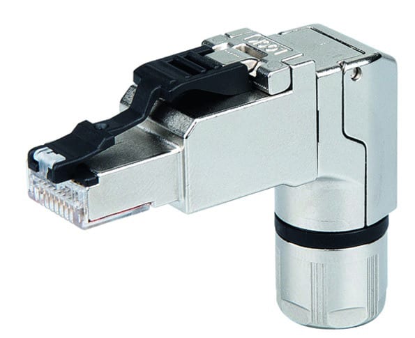 AMADYS TELECOM - Feldkonfektionierbarer RJ45-Stecker MFP8 gewinkelt T568B