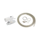 SYLVANIA - Set 2 Rana Seilabhängung 1,5m, Baldachin ws, Kabel-Clips,  3x1.5² transparent