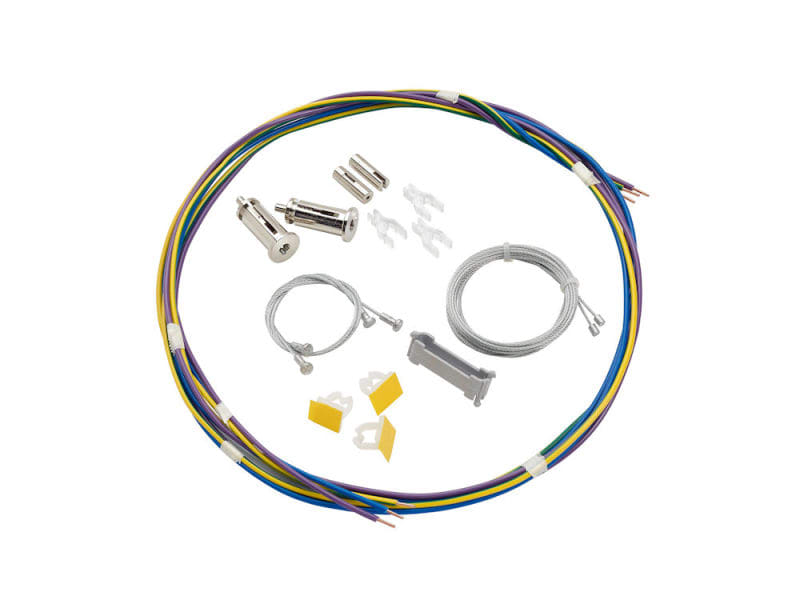 SYLVANIA - Set 4 Rana Seilabhängung 1,5m, Verbinder, Kabelfix, Durchg.verdr. 1,5m 3x1.5²