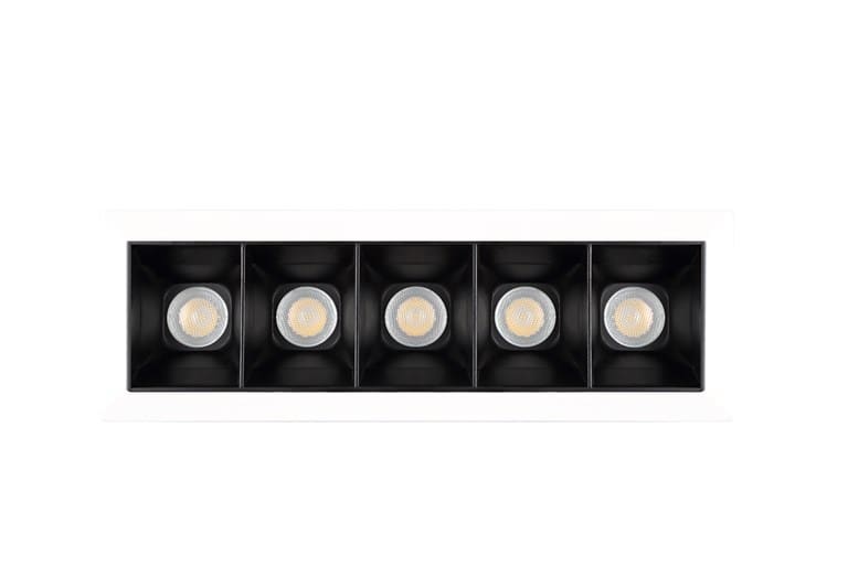 SYLVANIA - Domino 5xLED 930 13W 750lm  30° Refl. sw Rahmen ws