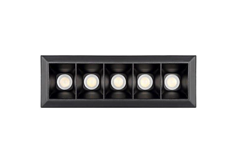 SYLVANIA - Domino 5xLED 940 13W 800lm 30° Refl. sw Rahmen sw DALI
