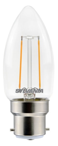 SYLVANIA - ToLEDo Retro Kerze B22 2,5W 250lm 827 KL SL