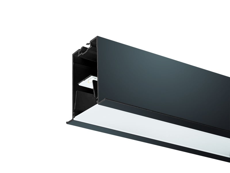 SYLVANIA - Mini Continuum II D Rand 2,4m 37W 4800lm 840 DALI schwarz opal EM