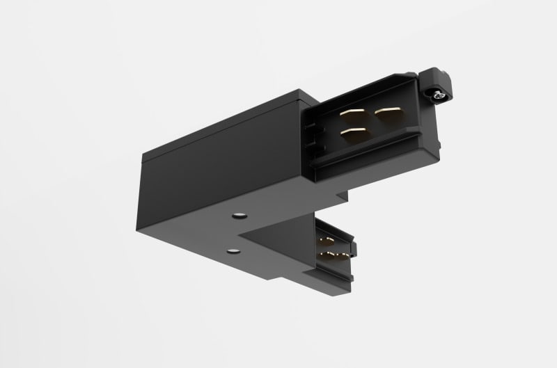 SYLVANIA - OneTrack L-Verbinder außen schwarz 9012/B 3-phasig + DALI