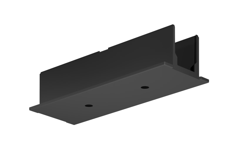 SYLVANIA - OneTrack Einbau Abdeckung Mitteleinspeisung schwarz S-9010-R/6-B