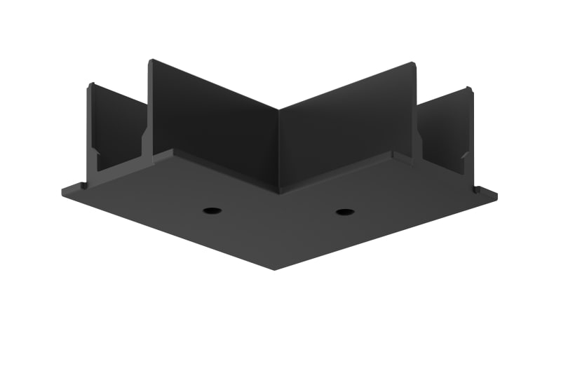SYLVANIA - OneTrack Einbau Abdeckung L-Einspeisung schwarz S-9011-R/6-B