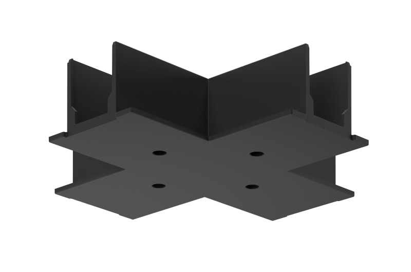 SYLVANIA - OneTrack Einbau Abdeckung X-Einspeisung schwarz S-9017-R/6-B