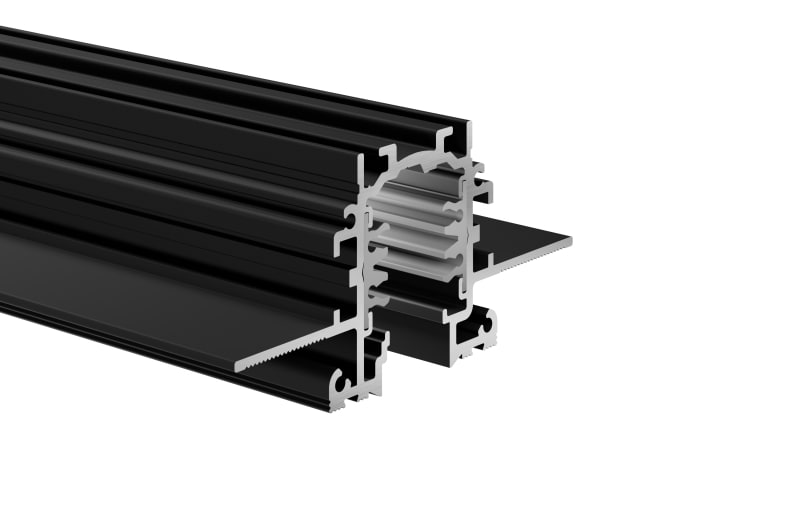 SYLVANIA - Lytespan Stromschiene Einbau 1m, schwarz, 9000-1/B-TR