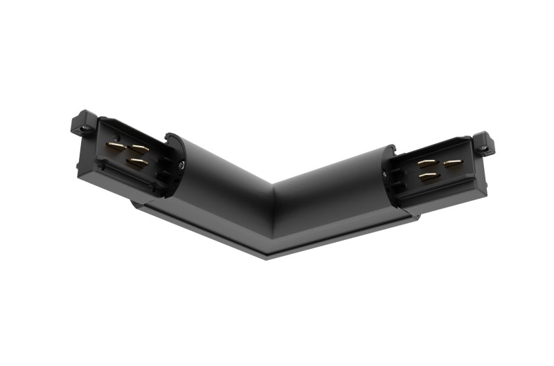 SYLVANIA - Lytespan Stromschiene rund L-Verbinder außen, schwarz, 9012-ST15/B