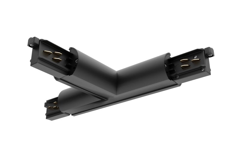 SYLVANIA - Lytespan Stromschiene rund T-Verbinder außen links, schwarz, 9013-ST15/B