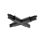 SYLVANIA - Lytespan Stromschiene rund X-Verbinder schwarz, 9017-ST15/B