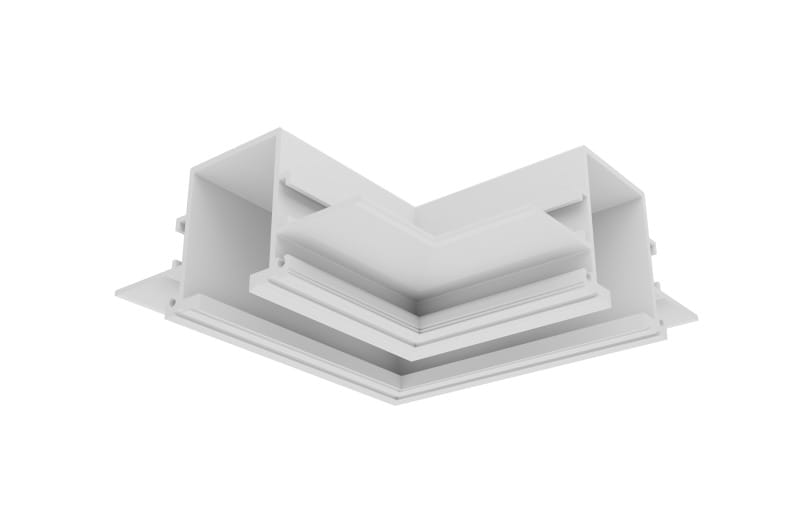 SYLVANIA - Lytespan Stromschiene Abdeckung L-Verbinder weiß, S-9011/TR-W