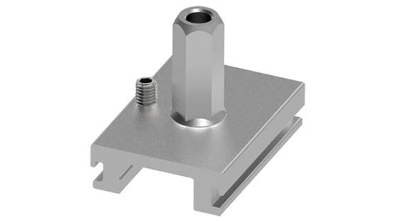 SYLVANIA - Lytespan Stromschiene H-Form Aufhängebügel kurz Alu, S-9000/112-M6-H