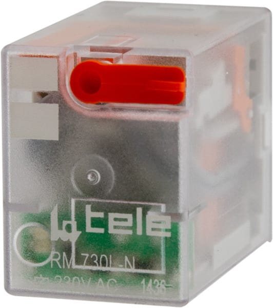 TELE-HAASE - Miniaturrelais, 24VAC, 2 Wechsler, LED
